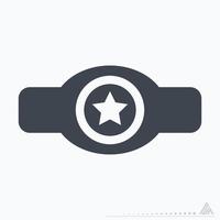 Icon Boxing Medal - Glyph Style vector