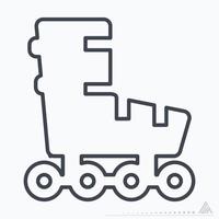 Icon Roller Skates - Line Style vector
