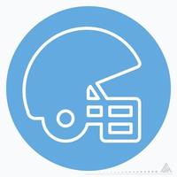 Icon Hockey Helmet - Blue Eyes Style vector