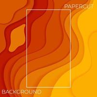 paper cut background layered vector