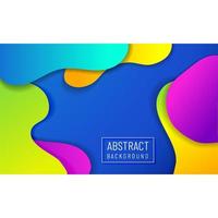 modern color banner papercut abstract background vector