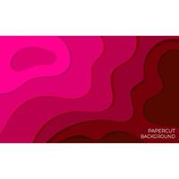 deep color modern design papercut abstract background vector