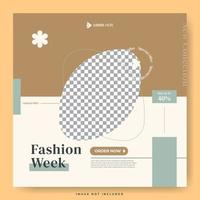 Fashion sale for social media template vector