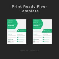 CLEAN MODERN INDUSTRIAL FLYER TEMPLATE For MARKETING AGENCY l MEDICAL SERVICES vector