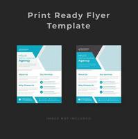 CLEAN MODERN INDUSTRIAL FLYER TEMPLATE For MARKETING AGENCY l MEDICAL SERVICES vector