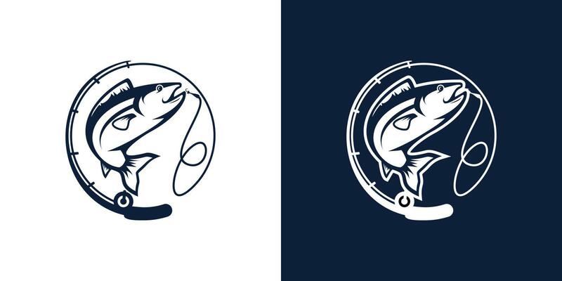Fishing Man Icon Vector Illustration Symbol Stock Vector (Royalty