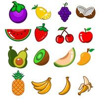 fresh fruit logo vector