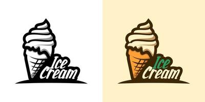 logo de helado vector