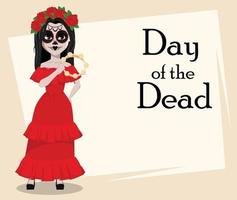 Day of the Dead traditional holiday vector