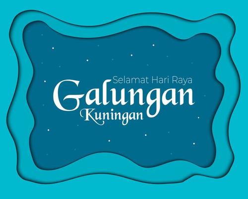 Happy Galungan Kuningan Day Paper Frame