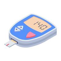 Trendy Glucometer Concepts vector