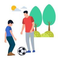 Soccer Playing Concepts vector