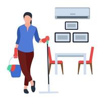 House Cleaning Concepts vector