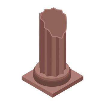 Broken Column Concepts vector
