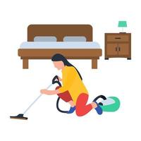 Room Cleaning Concepts vector