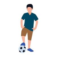 Playing Football Concepts vector