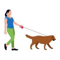 Pet Walk Concepts vector