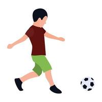 Playing Football Concepts vector