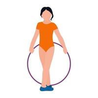 Hoop Exercise Concepts vector