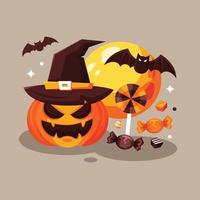 colección de fondos de halloween. diseño tradicional para eventos de octubre. plantillas vectoriales fáciles de editar vector