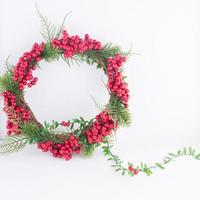 Christmas crown in red and green photo