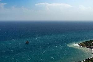 Top view of the seascape in Simeiz, Crimea photo