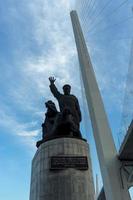 Monumento a los marineros de la flota mercante. Vladivostok, Rusia foto