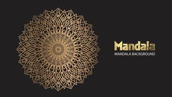 Mandala design mandala vector round luxury design golden brush text.