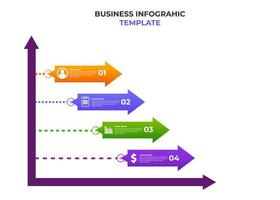 simple modern gradient business infographic template. vector