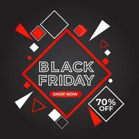 black friday sale social media post promotion vector