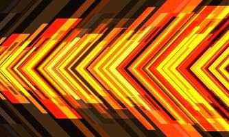 Abstract yellow arrow light power geometric direction design modern futuristic technology creative background vector