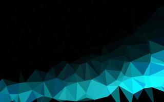 Dark BLUE vector shining triangular template.