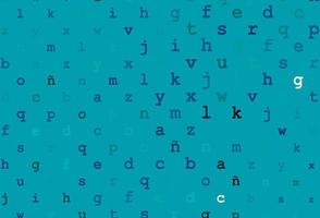 Light blue vector pattern with ABC symbols.