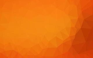 Light Orange vector shining triangular background.