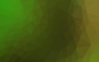 Light Green vector polygonal background.