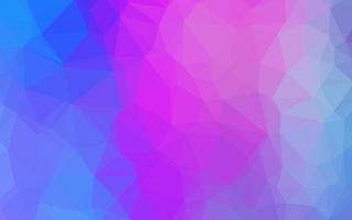 Light Pink, Blue vector shining triangular pattern.