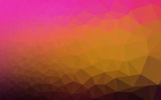 Dark Pink, Yellow vector shining triangular background.