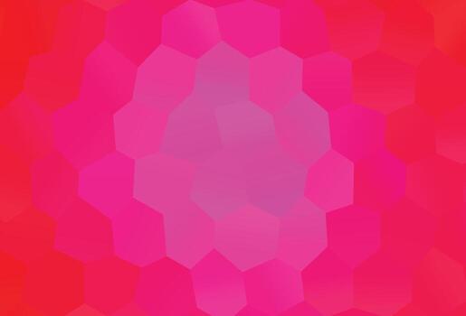 Light Pink vector pattern with colorful hexagons.