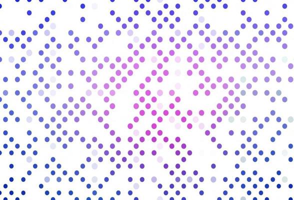Light Pink, Blue vector backdrop with dots.