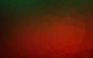 Dark Green, Red vector low poly texture.