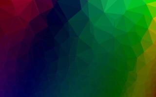 Dark Multicolor, Rainbow vector blurry triangle pattern.