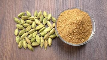 Fresh organic green elaichi or Cardamom photo