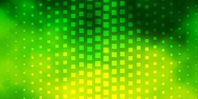 Light Green, Yellow vector background with rectangles.