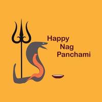 nag panchami, feliz nag panchami ew con nag vector gratuito