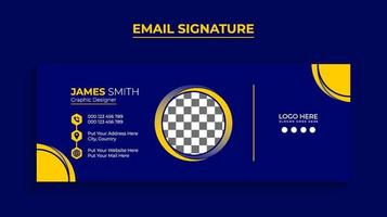 Email signature or email footer Template  Free Download vector