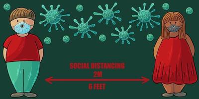 Coronavirus. Vector illustration of the problem of coronavirus