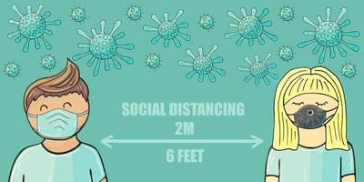 Coronavirus. Vector illustration of the problem of coronavirus