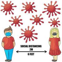 Coronavirus. Vector illustration of the problem of coronavirus