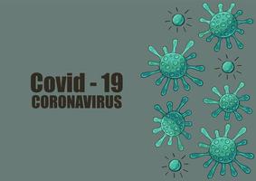 Coronavirus. Vector illustration of the problem of coronavirus