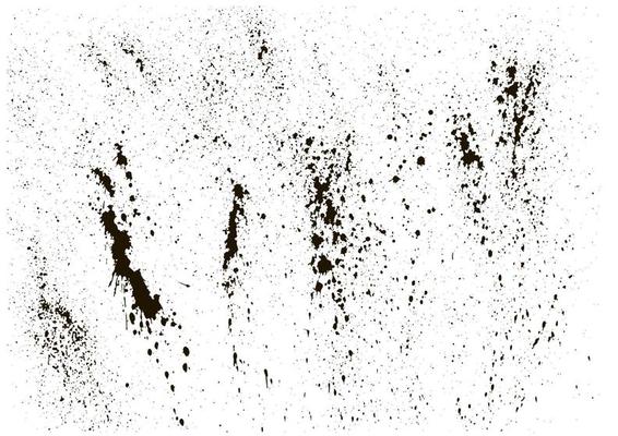 Distressed Effect. Old vintage scratches, stain, paint splats, spots. Vector textured